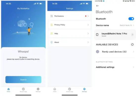 FIG 3 To enable Bluetooth