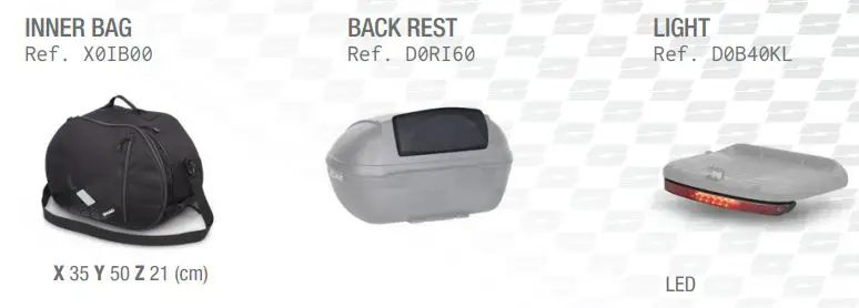 SHAD SH45 Top Case User Guide - Accessories