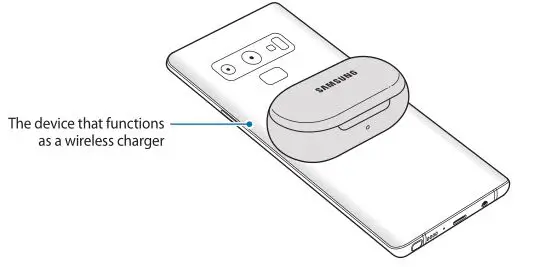 Samsung Galaxy Earbuds - Charging the battery using PowerShare