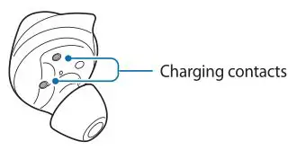 Samsung Galaxy Earbuds - charging contacts