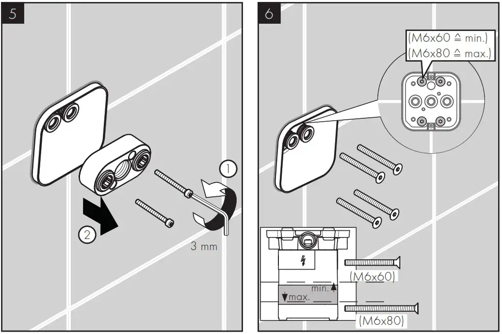 AXOR 48481671 One Showerhead 280 2 Jet with Shower Arm Trim - INSTALLATION SUGGESTIONS 4