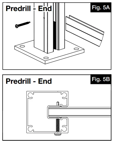 Barrette OUTDOOR LIVING 2X4 Decorative Screen Panel Frame Kit - screw location