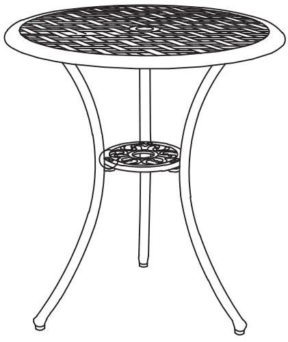 NUU GARDEN SCD004-01 3PCS Cast Aluminum Bistro Set - ASSEMBLY INSTRUCTIONS