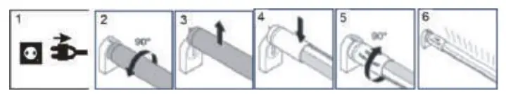 V-TAC VT-6005 8W T5 LED Tube - INSTALLATION INSTRUCTIONS