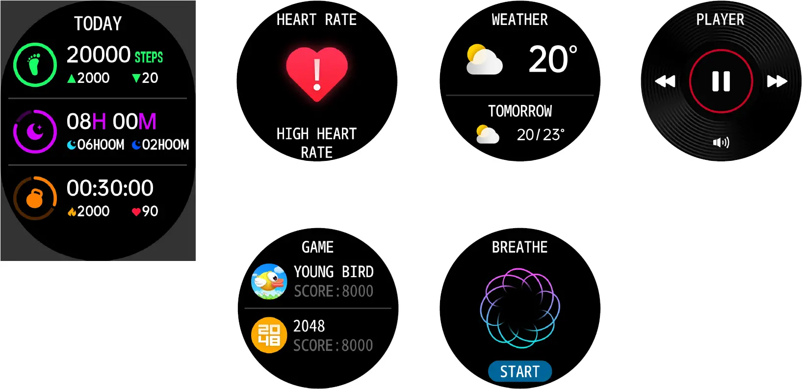 FIRE-BOLTT BSW003 Smartwatch Functions Navigation 04