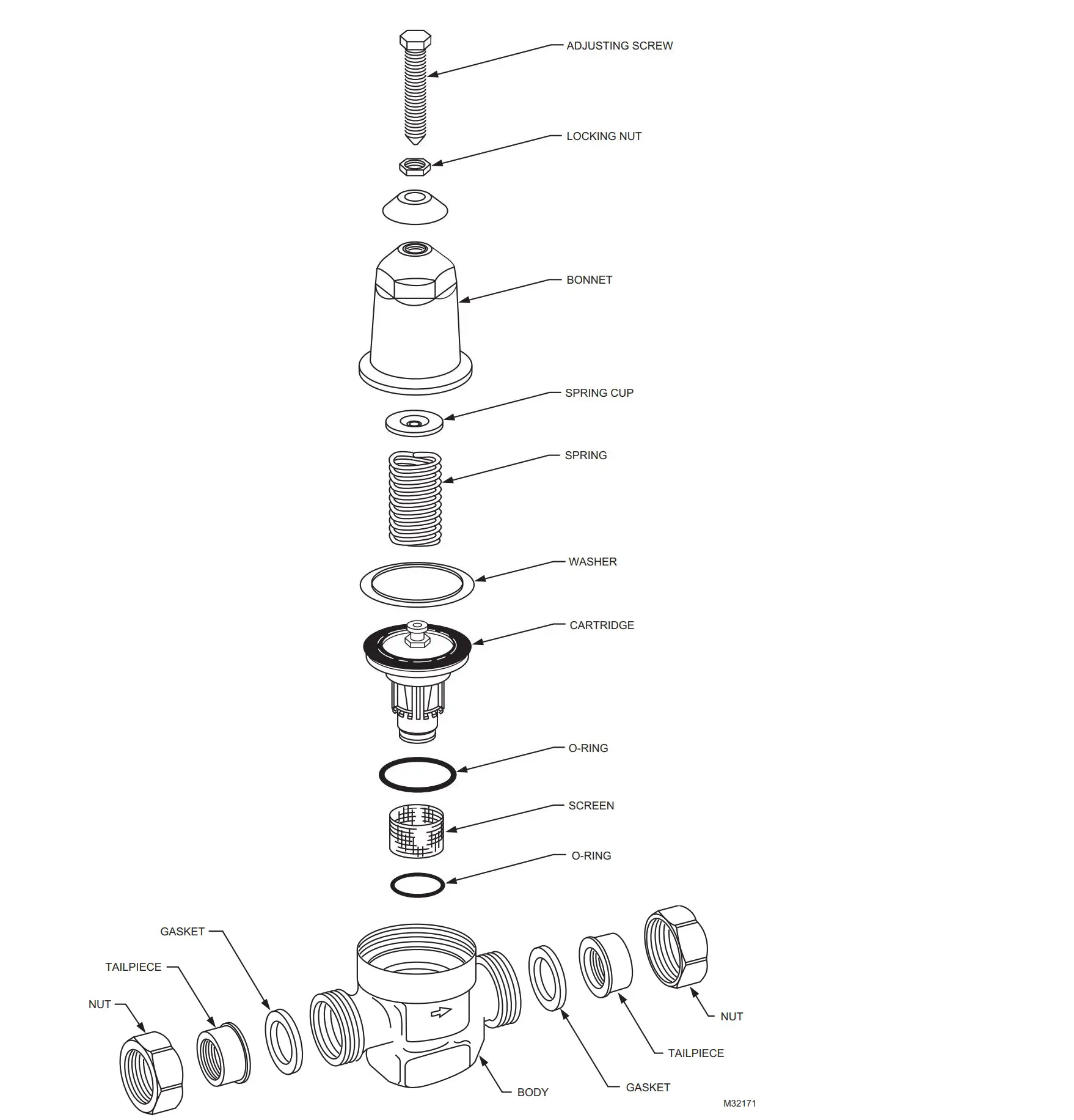 Honeywell D05T Compact Design Pressure Regulating Valves Installation Guide - Figure 3,1