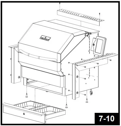 MEMPHIS VGB0002S 39-Inch Stainless Steel Built-In Grill Instruction Manual - Brackets