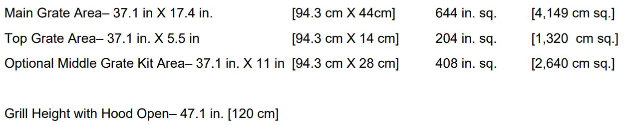 MEMPHIS VGB0002S 39-Inch Stainless Steel Built-In Grill Instruction Manual - Other Grill Information