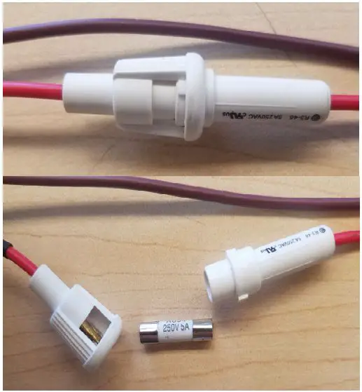 MEMPHIS VGB0002S 39-Inch Stainless Steel Built-In Grill Instruction Manual - Power Cable (VG1969) Fuse