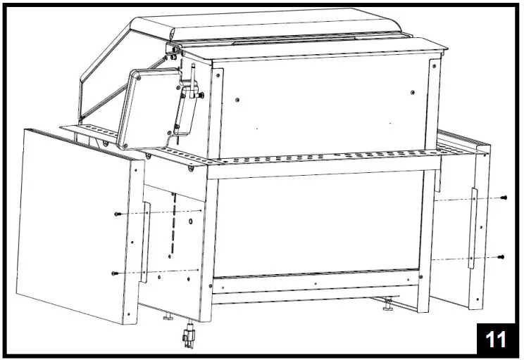MEMPHIS VGB0002S 39-Inch Stainless Steel Built-In Grill Instruction Manual - To reduce the clearance to combustible materials