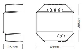 MIBOXER TRI-C1 AC Triac RF+Push Dimmer - Parameters