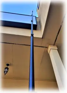Telescopic carbon-fiber pole