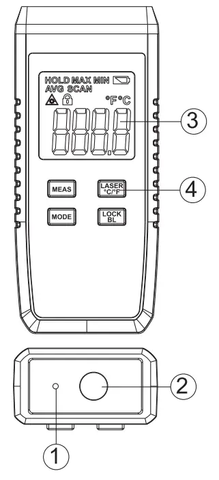 UNI-T UT306A Mini Infrared Thermometer - FEATURES