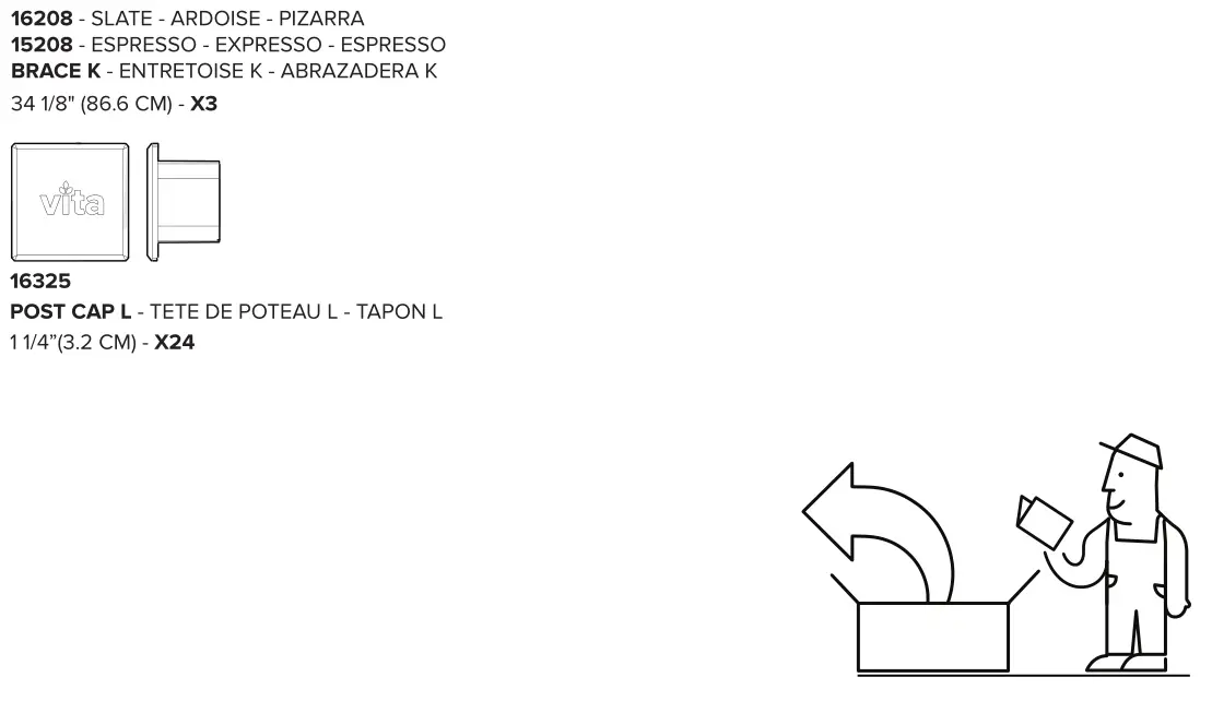 Vita 6x6 Keyhole Garden Parts List 4