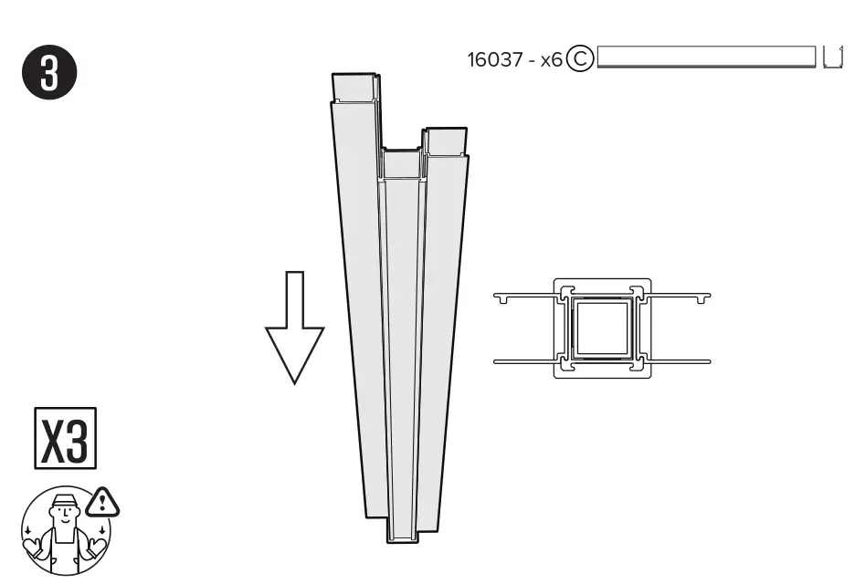 Vita 6x6 Keyhole Garden PRODUCT DIMENSIONS 3