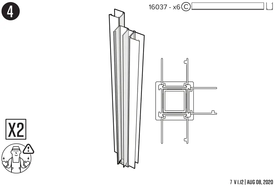 Vita 6x6 Keyhole Garden PRODUCT DIMENSIONS 4