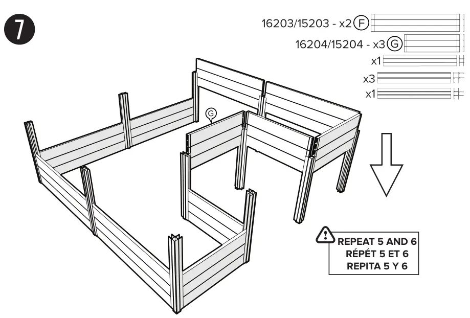 Vita 6x6 Keyhole Garden PRODUCT DIMENSIONS 7