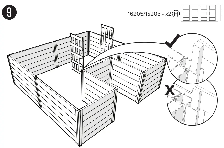 Vita 6x6 Keyhole Garden PRODUCT DIMENSIONS 9