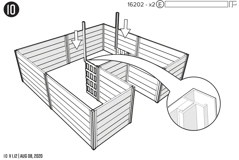 Vita 6x6 Keyhole Garden PRODUCT DIMENSIONS 10
