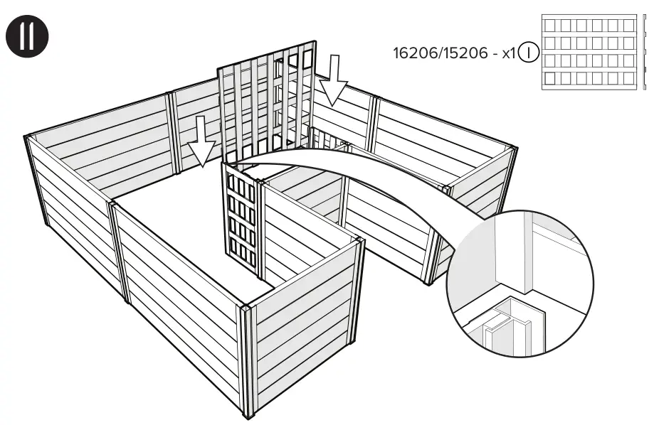 Vita 6x6 Keyhole Garden PRODUCT DIMENSIONS 11