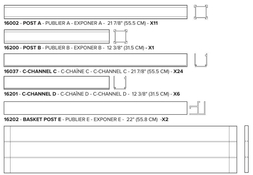 Vita 6x6 Keyhole Garden Parts List 1