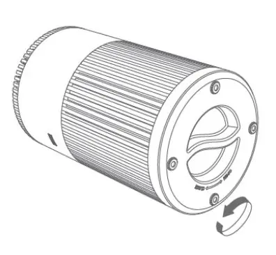 Shenzhen Intellirocks Tech AP-H2016 Smart Air Purifier User Manual - Rotate the bottom filter cover