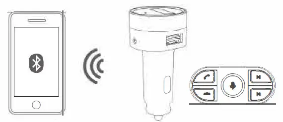 ARTSUN VM-216 Bluetooth FM Transmitter With Remote Control fig 5