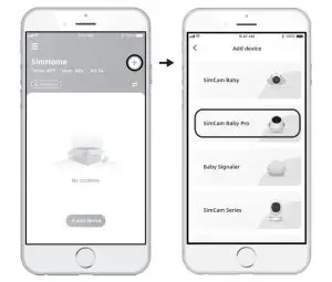 Simshine SC-AI08 SimCam Baby Pro Monitor - Baby Pro MonitorS