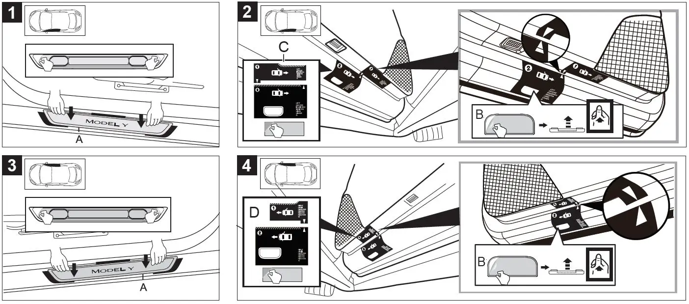 Install illuminated sills