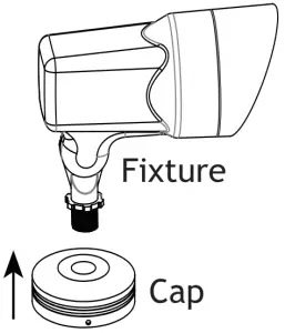 Install Cap to Fixture