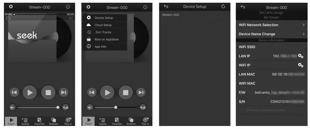bel canto e1X DAC ControlPreamp - connecting to your network 3