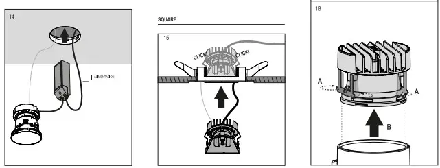FLOS ARCHITECTURAL KAP 80 Surface Round Optic- 14