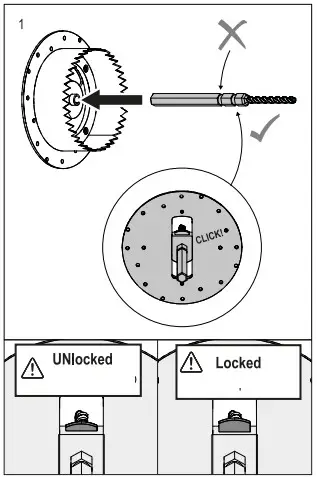 FLOS ARCHITECTURAL KAP 80 Surface Round Optic- lock