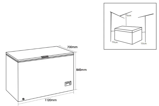 Euromaid ECFR316W 308L Chest Freezer- Installation