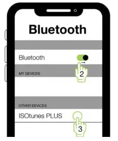 ISOtunes Lite Bluetooth Earplugs for Hearing Protection - Bluetooth Pairing 2