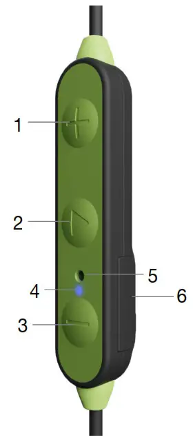 ISOtunes Lite Bluetooth Earplugs for Hearing Protection - Location of Controls