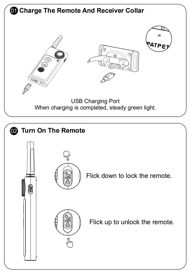 PATPET p collar 210A Dog Training Collar - Receiver Collar1