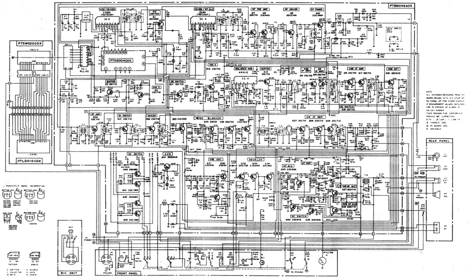 RigPix Super Panther DX Mobile 80 Channel AMSSB Transceiver - SCHEMATIC DIAGRAM SUPERPANTHER DX