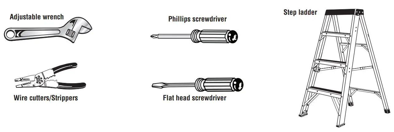 HOME DECORATORS COLLECTION SFL-550L1 Windara 22-Inch LED Indoor Covered Outdoor Brushed Nickel Ceiling Fan User Guide - TOOLS REQUIRED