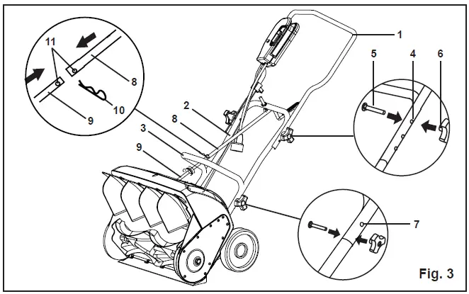 greenworks 26022 10 Amp Electric Snow Shovel fig5