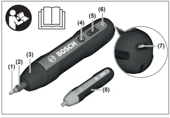 BOSCH GO Professional Cordless Screwdriver - Fig 1