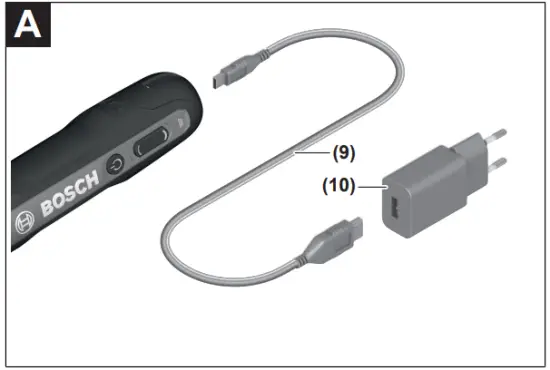 BOSCH GO Professional Cordless Screwdriver - Fig A