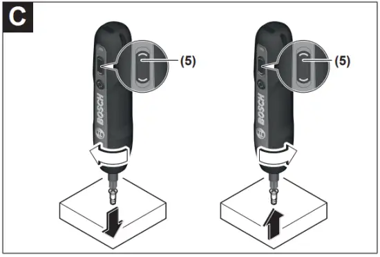BOSCH GO Professional Cordless Screwdriver - Fig C