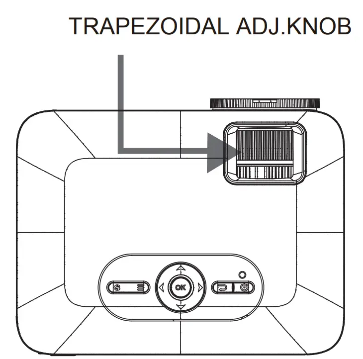 naxa NVP 2001C 150 Inch Home Theater 720P LCD Projector - TRAPEZOIDA