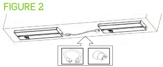 CONTECH LIGHTING LPU2121 120V LED Dimmable 3 Color Level Under Cabinet Light - Plug-In Instructions 2