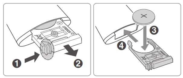 Replace the Remote Control Battery