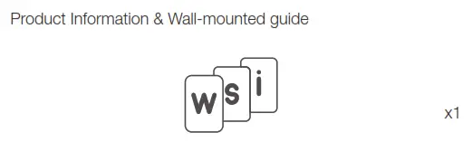 Product Information & Wall-mounted guide