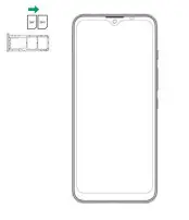 HYUNDAI L681 4G Smart Phone - Insert SIM card and SD card