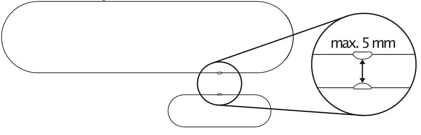 Nice FGDW-002 Wireless Contact Sensor with Temperature Measurement - Correct positioning of the magnet in relation to the Sensor