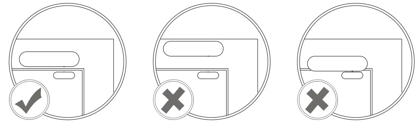 Nice FGDW-002 Wireless Contact Sensor with Temperature Measurement - Positioning of the Sensor and the magnet